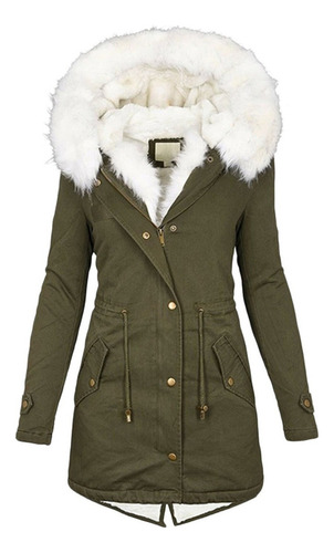 Parka, Casaco Acolchoado De Pelúcia For Mujer