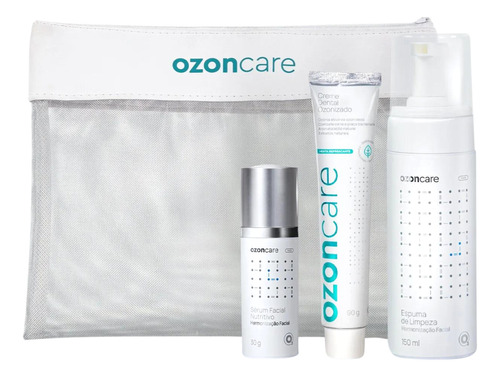 Kit Cuidado Limpez Pele Facial Saúde Bocal Ozoncare Skincare