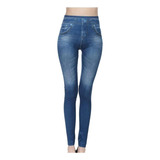 Leggins Jeans Mallones Ultra Comodos Tipo Mezcilla Premium