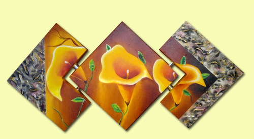 Cuadro Flores Cartuchos Amarillas
