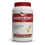 Whey Fort 3w Vitafor Proteina Em Po Sabor Baunilha. Em Pote De 900g