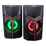 Parlante Altavoz Gamer Rbg Pc Computador Portatil Usb 3.5mm