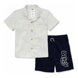 Bluey Conjunto Camisa Y Short Niño Talla T Importado Usa