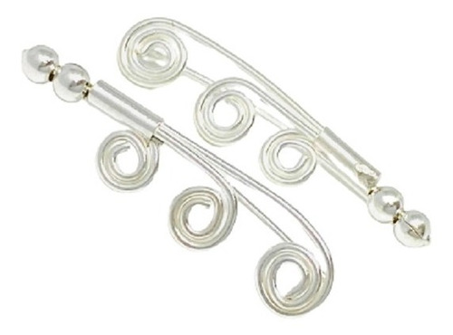  Aros Trepadores Espiral Plata 925 Ideal Mujer Novia Ar 291