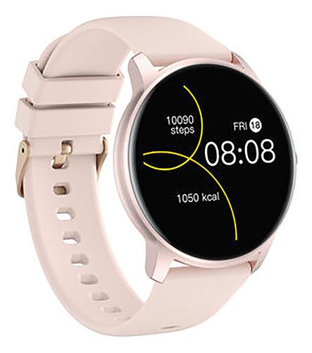 Smartwatch Redondo Sumergible Rosa Reloj Inteligente Nt16