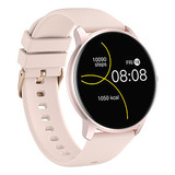 Smartwatch Redondo Sumergible Rosa Reloj Inteligente Nt16