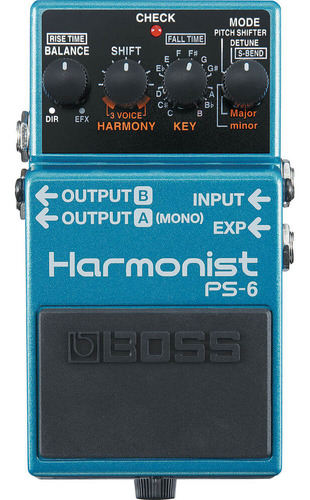Pedal Harmonizador E Pitch Shifter Boss Ps-6 Harmonist
