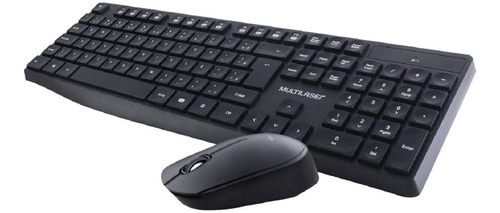 Teclado E Mouse Sem Fio 2.4 Ghz Usb Preto - Tc244