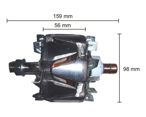 Rotor Alternador Fiat Palio-siena 1.7 Td Magneti Marelli Foto 5