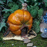 Casa De Hadas De Calabaza Para Jardín Y Terrario - Colección