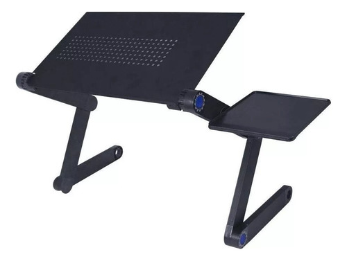 Suporte De Cama Desk Slim Com Mousepad Para Notebook | Preto