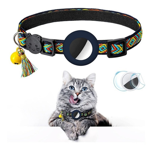 Collar Para Gato Compatible Con Rastreadorgps Airtag Bordado