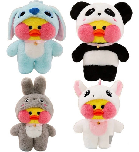 Peluche Pato Lalafanfan En Pijama Stech Panda Unicornio X1