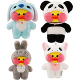 Peluche Pato Lalafanfan En Pijama Stech Panda Unicornio X1