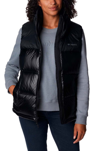 Parka Columbia Bulo Point Sin Mangas Pluma Mujer 1955151010