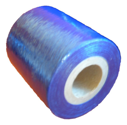 Rollo Film Stretch Virgen Azul 10 Cm Valija Mudanza Pack X 4