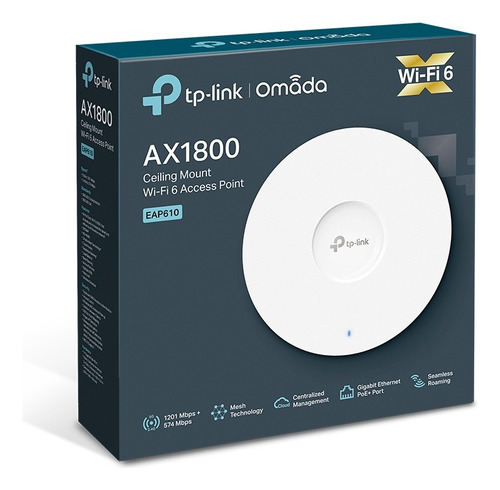 Access Point Ax1800 Wi-fi 6 Dual Band Para Techo Eap610
