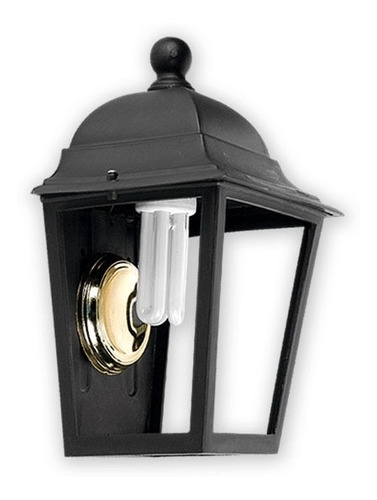 Pack X3u Farol Aplique Pared Exterior Jardin Apto Led 