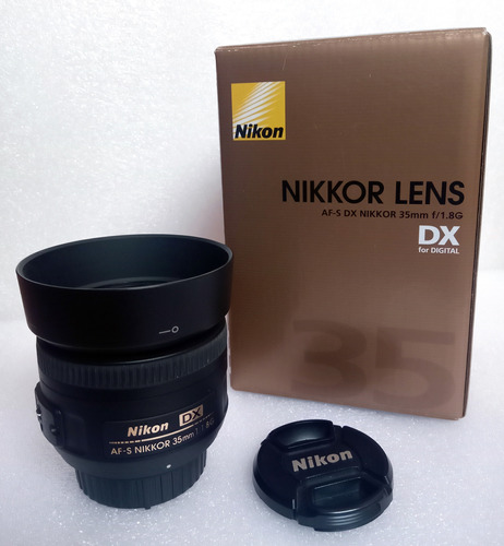 Lente Nikon Af-s Nikkor 35mm 1.8 G Dx Excelente Muy Poco Uso