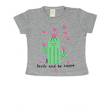 Kit 3 Blusa Baby Look Infantil De Viscolaycra Com Estampa So