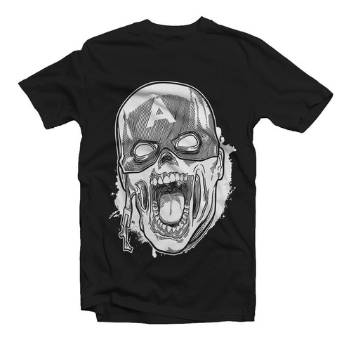 Playera Capitán America Zombie Marvel Avengers Captain