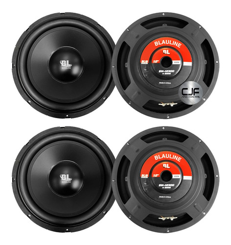 2 Subwooofer Blauline Sw 12300 12 PuLG 4 Ohms 200w Rms A Cjf