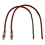 Cable De Bocina De 14 Awg Con Conector Hembra Phono Rca, 2