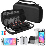 Kit Accesorios Nintendo Switch Oled Funda Protec 26 En 1 Dht