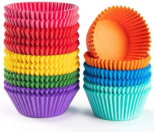 Capacillos  Colores Surtidos N°5 Para Cupcakes 60 Pzas