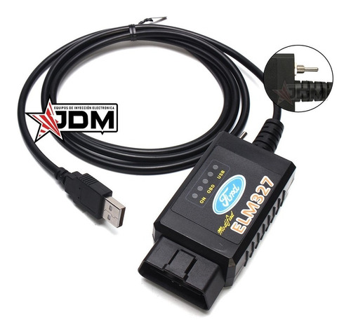 Scanner Elm Usb Con Switch Fiat Ford Ms Hs Can Regalo