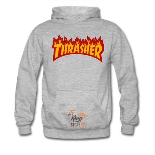 Poleron Estampado Thrasher 100% Algodón, 