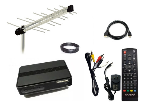 Kit Decodificador Tda + Antena Alta Ganancia 