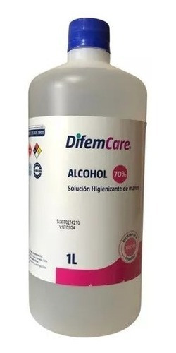 Alcohol 70° Desnaturalizado Difempharma 1 Litro