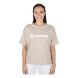 Remera Topper Gtw Loose Brand Mujer En Beige | Stock Center