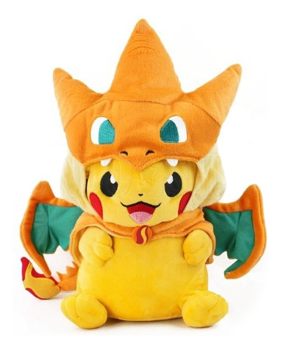 Pelucia Pikachu Cosplay Charizard Pokemon