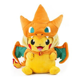 Pelucia Pikachu Cosplay Charizard Pokemon