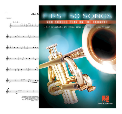 Partitura Trompeta 50 Canciones Principiante Digital Trumpet