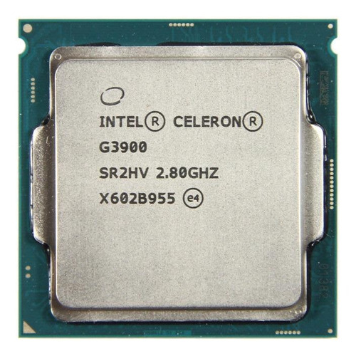 Procesador Gamer Intel Celeron G3900 Cm8066201928610 De 2 Núcleos Y  2.8ghz De Frecuencia Con Gráfica Integrada