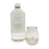 Parafina Liquida Aceite Kit Recipiente Frascos Mechero X20