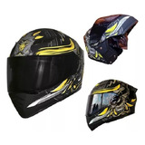 Casco Kov Estelar Samurai Abatible Luz Led Gafas Motos.shop