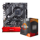 Kit Placa Mãe A520m E Ryzen 5 5600g Ram Rage 16gb 3200mhz