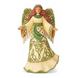 Enesco Jim Shore Heartwood Creek Angel Irlandes En Vestido