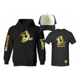 Kit Sudadera + Playera + Gorra Mod Bravos De León Lmb Gold