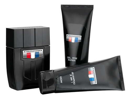 Kit Camaro Black (deo Colônia + Shampoo + Gel Pós Barba)