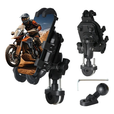 Soporte Celular Moto\u002Fbicicleta Con Absorción De Choque 2en1 | MercadoLibre