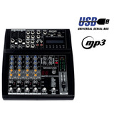 Consola Mixer 6 Canales Moon Mc602 Usb 16 Efectos Cuo