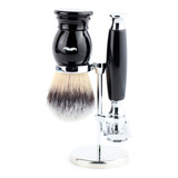 Kit Afeitado Vintage The Shaving Co Rastrillo + Brocha+ Base