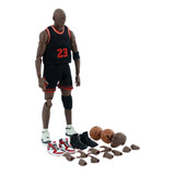 Figura Jordan Uniforme Negro Chino Michael Chicago Bulls 