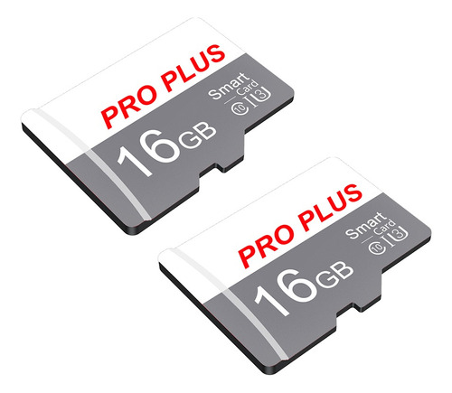 Tarjeta De Memoria Micro Sd Pro Plus U3 V10, Blanco Y Gris,