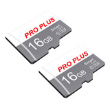Cartão De Memória Micro Sd Pro Plus U3 V10 Branco Cinza 16gb